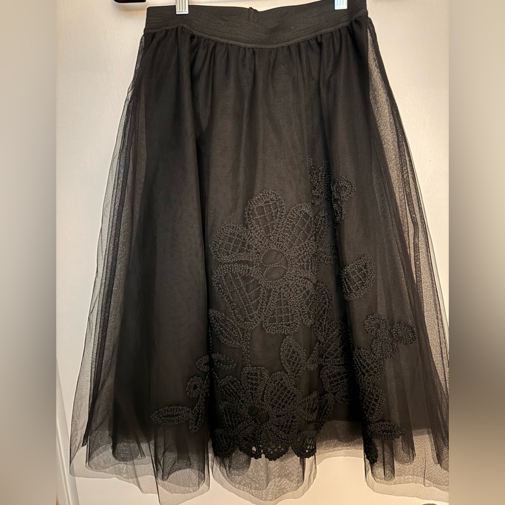 Maeve Fleur Du Nuit Tulle Skirt by Anthropologie